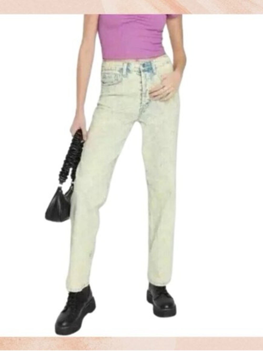 wild fable High-Rise Straight Leg Jeans in Light Wash